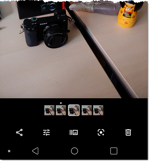 R&aacute;faga de fotos en iPhone