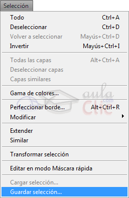Guardar selecci&oacute;n en Selecci&oacute;n