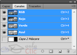 Activando la visibilidad de la m&aacute;scara de capa