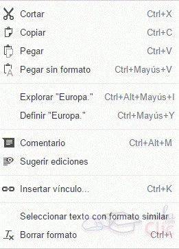 Opciones selecci&oacute;n