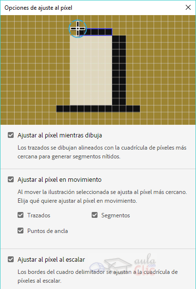 Alineaci&oacute;n de p&iacute;xeles