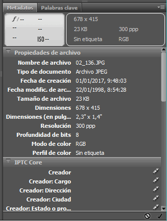 Modificando los metadatos