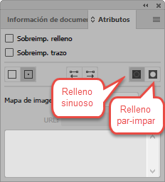 Panel atributos