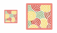 Borde y motivo escaldao