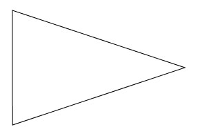 Tr&iacute;angulo que formar&aacute; la bandera