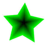 Degradado en estrella