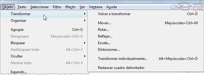 Objeto -> Transformar
