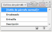 Estilos de p&aacute;rrafo