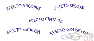 Efectos de texto en trazado