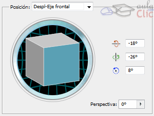 Posici&oacute;n del objeto 3D