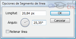 Opciones de Segmento de l&iacute;nea