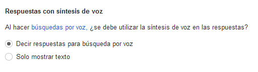 síntesis de voz google