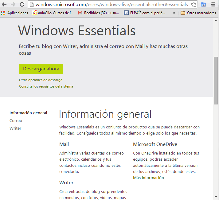Descargar Windows Essentials