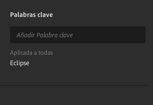 Panel Palabras clave
