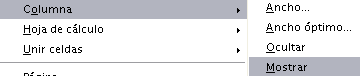mostrar columnas