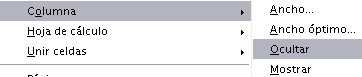 ocultar columnas