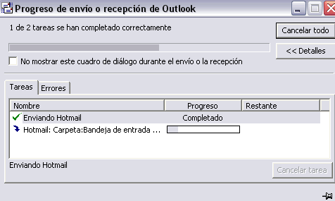pantalla bandeja de entrada