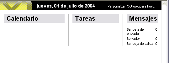cuerpo principal outlook