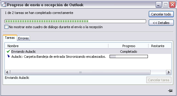 pantalla bandeja de entrada