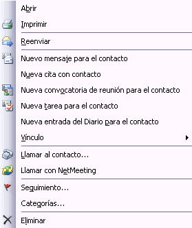 acciones contacto