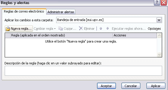 asistente para reglas