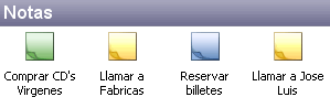 Vista notas por icono