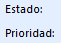 etiqueta estado y prioridad
