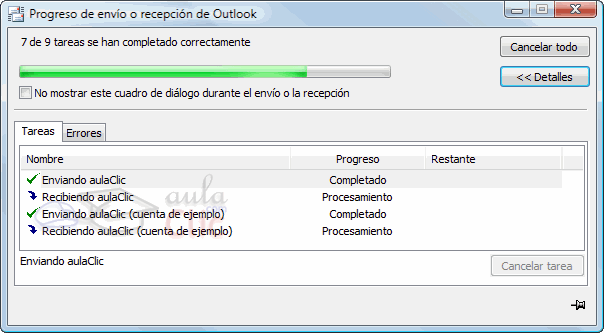 pantalla bandeja de entrada