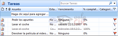 Vista tareas detalladas