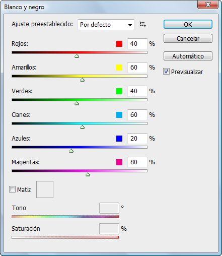 Blanco y negro