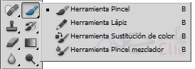 Herramientas del grupo de Pintura