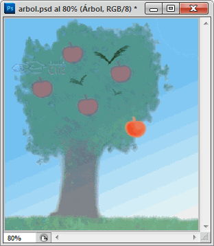 Ejemplo de transparencias de capas