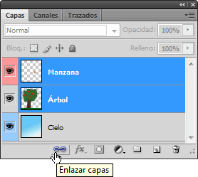 ¿Dónde se enlazan las capas?