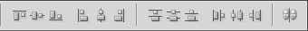 Opciones de Alineamiento y Distribuci&oacute;n de la herramienta Mover