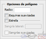 Opciones de pol&iacute;gono