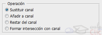 Opciones de fusión de selecciones