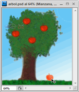 Ejemplo de desplazamiento de capas