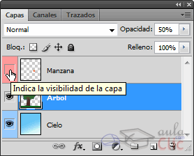 Icono de visibilidad de capas
