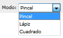 Modos de la herramienta Borrador
