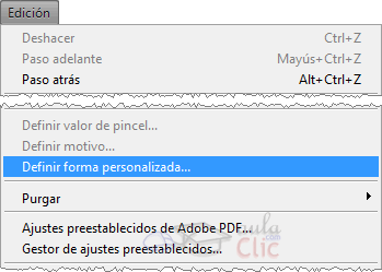 Forma personalizada