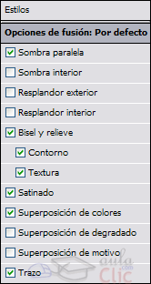 Estilos de capa combinados