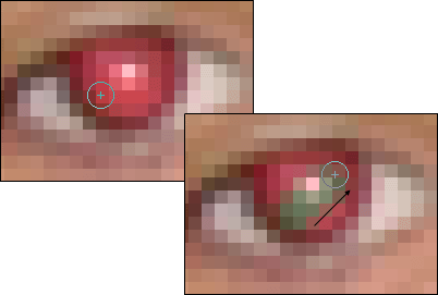 Eliminando Ojos rojos