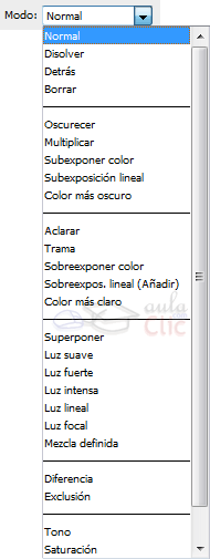 Opci&oacute;n Modo de Fusi&oacute;n
