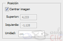 Opciones de Posici&oacute;n en Vista previa
