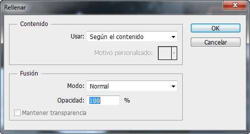 rellenar segun contenido