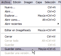 Guardar Como... en Archivo