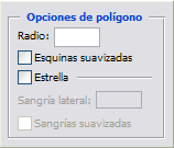 Opciones de pol&iacute;gono