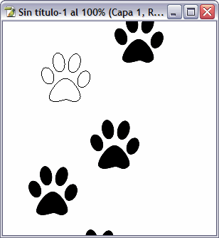 Forma de punta de pincel personalizada