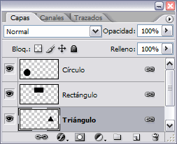 HAcemos refernete de la alineación a la capa Triángulo