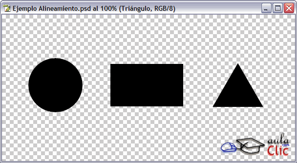 Ejemplo de capas alineadas